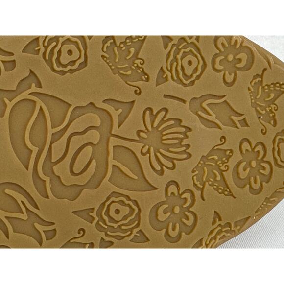 Brown Leather Cut Out Wedge Sandals 40 (9) - Picture 7 of 7